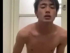 Gay masturbation with a Japanese Nonke