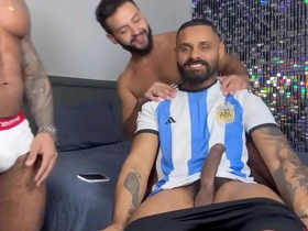 Big and fat gay man gets an anal gape
