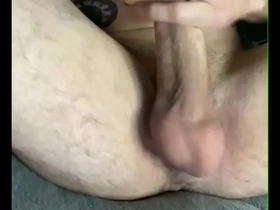 Straight skinny blond muscles up for a solo scene which ends up in a facial.