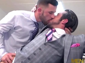 Anal sex with rim jobs and blow jobs with businessmen in suits.