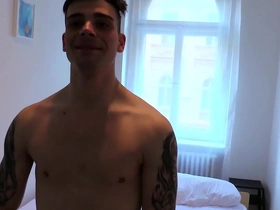 Young and straight Czech guy gets paid for gay sex - CZECH HUNTER 530