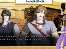 Hot and steamy Yaoi game with a pool scene