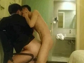 Hot Asian twink gets naughty in China