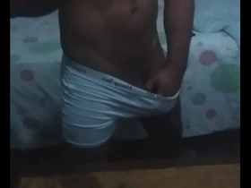 Young fitness trainer at the gym gives a sexy massage with a happy ending.