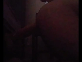 Gay man flashing his pussy