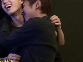 Gay sex with Japanese twink and cum on underwear