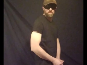 A gay man pleasuring himself.