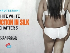 Beautiful transsexual in silk, big ass solo scene.