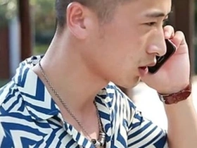 A solo boy from China masturbating.