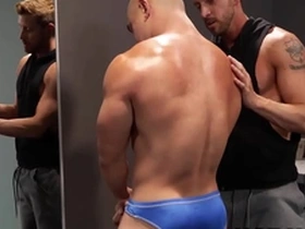 Coach Johnny Ford has hot gay sex with his Asian bodybuilder student