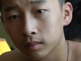 Straight Chinese men with big cocks giving hand jobs