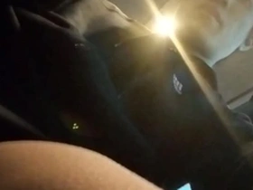 Shy bus boy reveals his sexy smooth penis in freeballing shorts