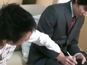 Young and straight Japanese boyz in a dirty orgy