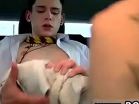 Young Asian punk Aaron, a student, gets gay sex in a porn video.