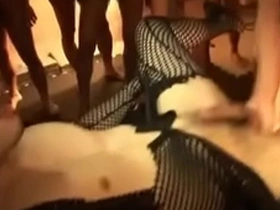 Young Asian men have raw sex in a gay group
