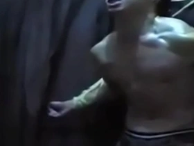 Asian soldier in BDSM roleplay