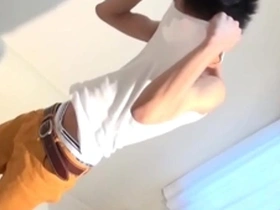 An 18-year-old with big and round eyes tries out gay sex for the first time.