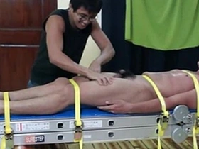 Lorenzo, an Asian boy, gets tickled and goes crazy.
