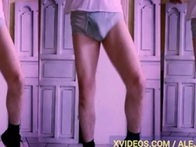 Mature man Alejandro Mistral explores his fetish in gay underwear and lingerie