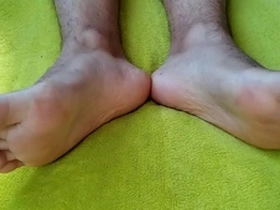 Sizzling feet on my bed - Enjoy the view!