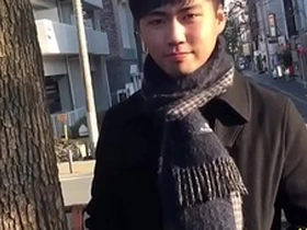 Young Japanese boy masturbates and cums