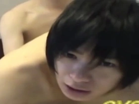 Gay sex with an Asian man includes a handjob and analingus.