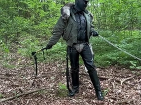 Cum or pie dance at the leather and whip masterclass