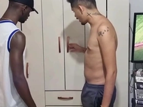 Public sex with an Asian hitchhiker with a big dick