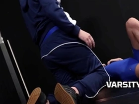 Get recruited by the coach, but it comes with a kinky twist