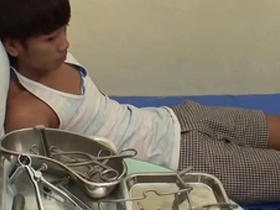 Small Asian boy gets anal sex from doctor in his ambulance.