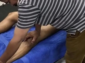 Gay massage with anal sex and blowjob for lower body pain relief