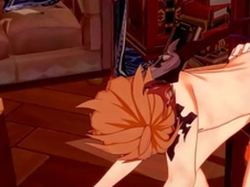 Gay manga and anime featuring big dick and bareback sex