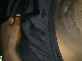 Kenyan boy enjoys solo pleasure with intense handjob and massive cumshot