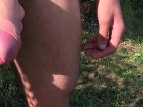 A gay stranger helps a farmer with his work and gets seduced by his muscular body