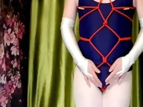 NekoBoy’s solo play: a cute BDSM fetish experience in Japanese attire.