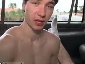 Public gay bathroom action with straight bus driver