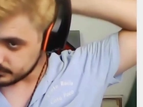 A Spanish man who plays video games has hardcore gay sex with an Asian man.
